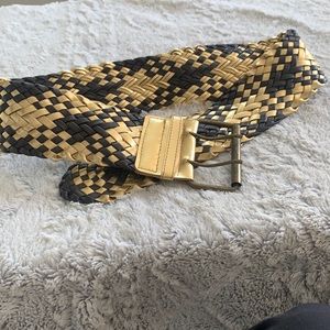 Gold and brown belt